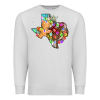 Dove Grey christmas texas map Premium Sweatshirt - AdoDesignShop