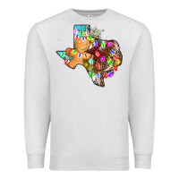 Oatmeal Heather christmas texas map Premium Sweatshirt - AdoDesignShop