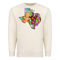 Sandshell christmas texas map Premium Sweatshirt - AdoDesignShop