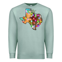 Seafoam christmas texas map Premium Sweatshirt - AdoDesignShop