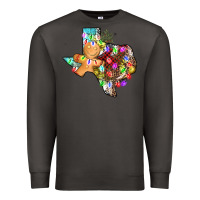 Smoke christmas texas map Premium Sweatshirt - AdoDesignShop