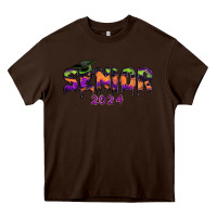 Chocolate Brown senior 2024 halloween Heavy Core Tee - RanaPortraitStore