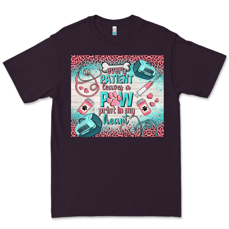 Every Patient Leaves A Paw Print In My Heart Premium Tee by TumblerDesignByShophia | Teevron