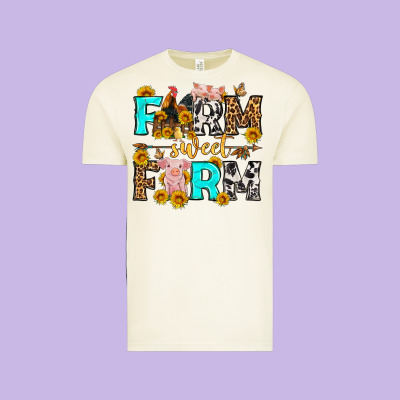Farm Sweet Farm Western  Olivia Vintage Tee Designed By Oliviacreatesart