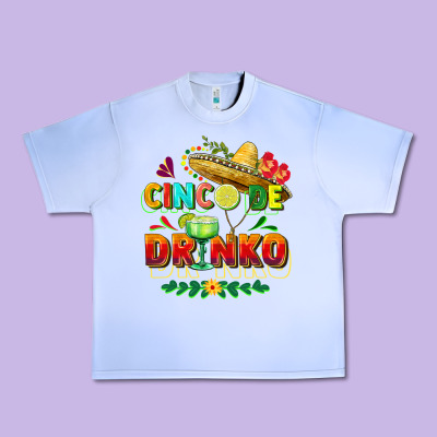 Cinco De Drinko Urban Heavy Tee Designed By Fadigitalartstudio