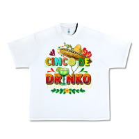 White Cinco de drinko Urban Heavy Tee - FaDigitalArtStudio
