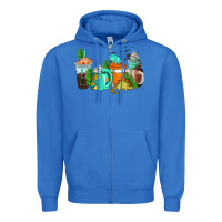 True Royal dinosaur coffee cups Zipper Hoodie - AdoDesignShop