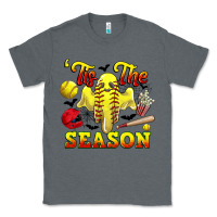Charcoal Heather tis the season softball halloween Classic Tee - CowGirlArtShop