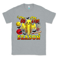 Heather Grey tis the season softball halloween Classic Tee - CowGirlArtShop