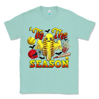 Seafoam tis the season softball halloween Classic Tee - CowGirlArtShop