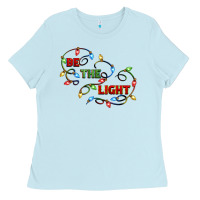 Baby Blue be the light Ladies Tee - CowGirlArtShop