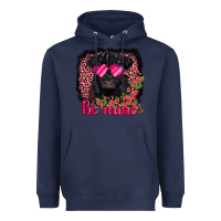 Navy be mine belted galloway Heavyweight Hoodie - AdoDesignShop