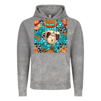 Cloud Rock dog coffee cups and food container with cowhide seamless pattern bbs Vintage Hoodie - BundleAndBundleShop