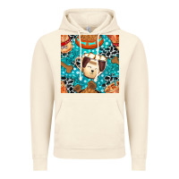 Vintage Artic dog coffee cups and food container with cowhide seamless pattern bbs Vintage Hoodie - BundleAndBundleShop