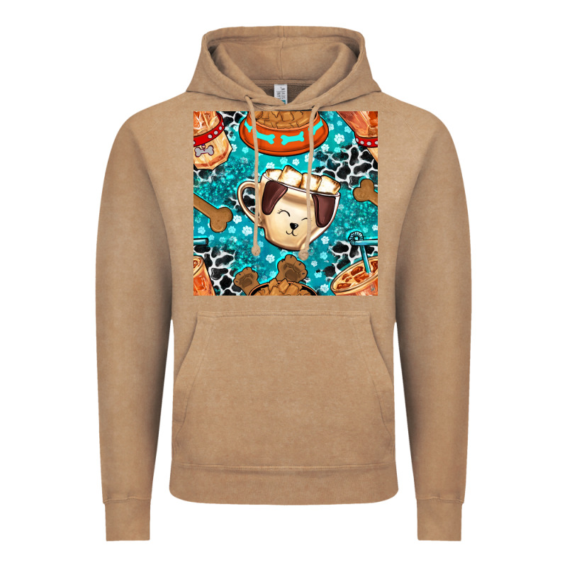 Dog Coffee Cups And Food Container With Cowhide Seamless Pattern Bbs Vintage Hoodie by BundleAndBundleShop | Teevron