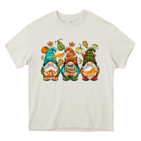 Cream Fall gnomes Heavy Core Tee - NancyCooperArtShop