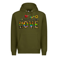 Army Green love is love Premium Hoodie - CowhideDigitalArt
