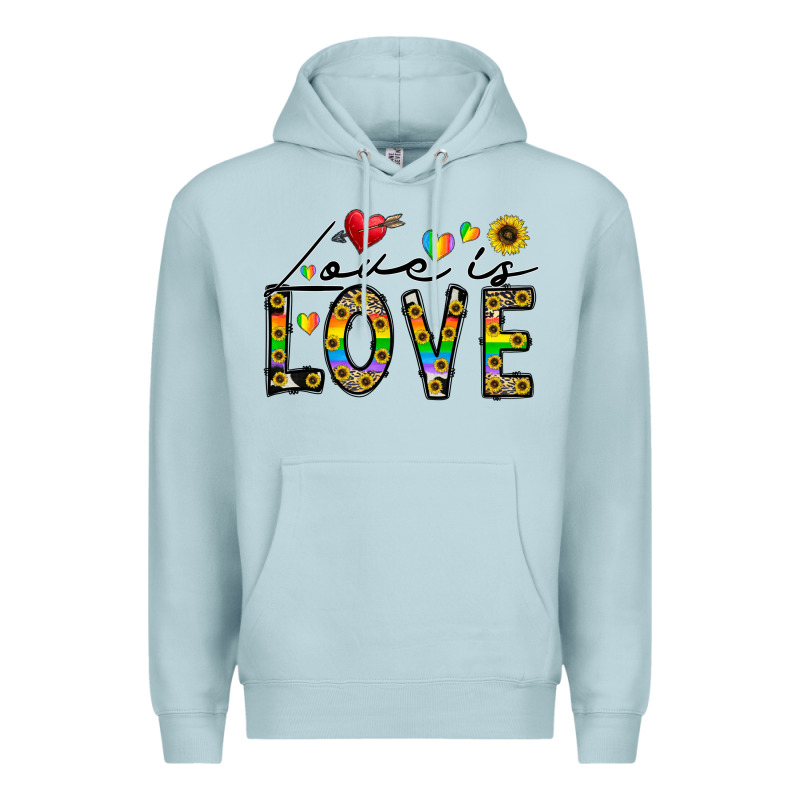 Love Is Love Premium Hoodie by CowhideDigitalArt | Teevron