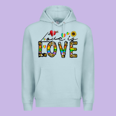 Love Is Love Premium Hoodie Designed By Cowhidedigitalart
