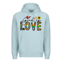 Blue Mist love is love Premium Hoodie - CowhideDigitalArt