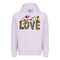 Lilac love is love Premium Hoodie - CowhideDigitalArt