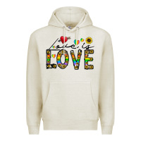 Oatmeal Heather love is love Premium Hoodie - CowhideDigitalArt