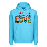 Ocean Blue love is love Premium Hoodie - CowhideDigitalArt