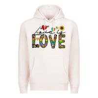 Pale Pink love is love Premium Hoodie - CowhideDigitalArt