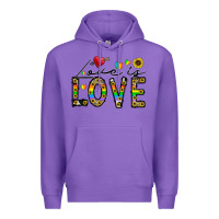 Purple love is love Premium Hoodie - CowhideDigitalArt