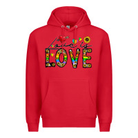 Red love is love Premium Hoodie - CowhideDigitalArt
