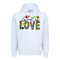 White love is love Premium Hoodie - CowhideDigitalArt