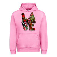 Fuchsia Pink christmas love Urban Hoodie - JahusDesignShop
