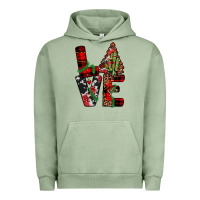 Pigment Oil Green christmas love Urban Hoodie - JahusDesignShop