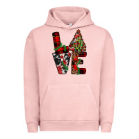 Pigment Salmon christmas love Urban Hoodie - JahusDesignShop
