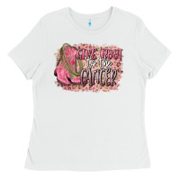 Give Boot To The Cancer Ladies Tee | Teevron