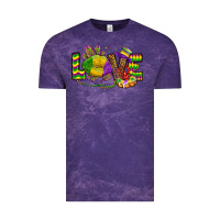 Cloud Purple love lips mardi gras Vintage Tee - OliviaCreatesArt