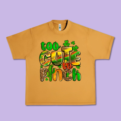 St. Patrick's Too Cute To Pinch Urban Heavy Tee Designed By Oliviacreatesart