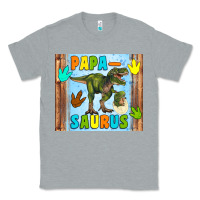 Heather Grey papa saurus Classic Tee - Artiststas