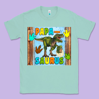 Papa Saurus Classic Tee Designed By Artiststas