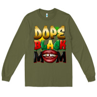 Army Green dope black mom Long Sleeve Tee - FaDigitalArtStudio