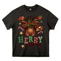 Asphalt merry mama afro messy bun Heavy Core Tee - texasbilliewilder
