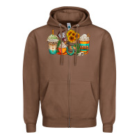 Chestnut rodeo coffee cups Zipper Hoodie - AdoDesignShop