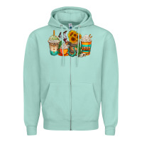 Rodeo Coffee Cups Zipper Hoodie | Teevron