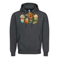 Smoke rodeo coffee cups Zipper Hoodie - AdoDesignShop