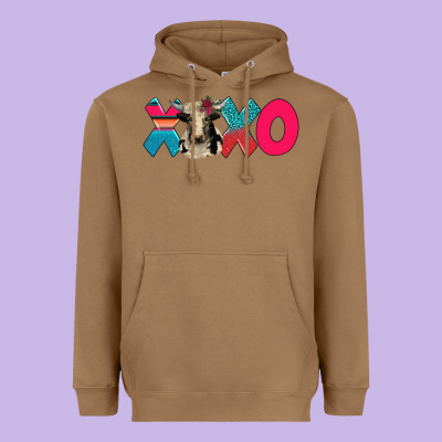 Xoxo Holstein Cow Heavyweight Hoodie Designed By Adodesignshop