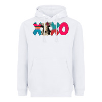 White xoxo holstein cow Heavyweight Hoodie - AdoDesignShop