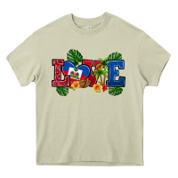 Mossy love haitian republic Heavy Core Tee - RanaPortraitStore