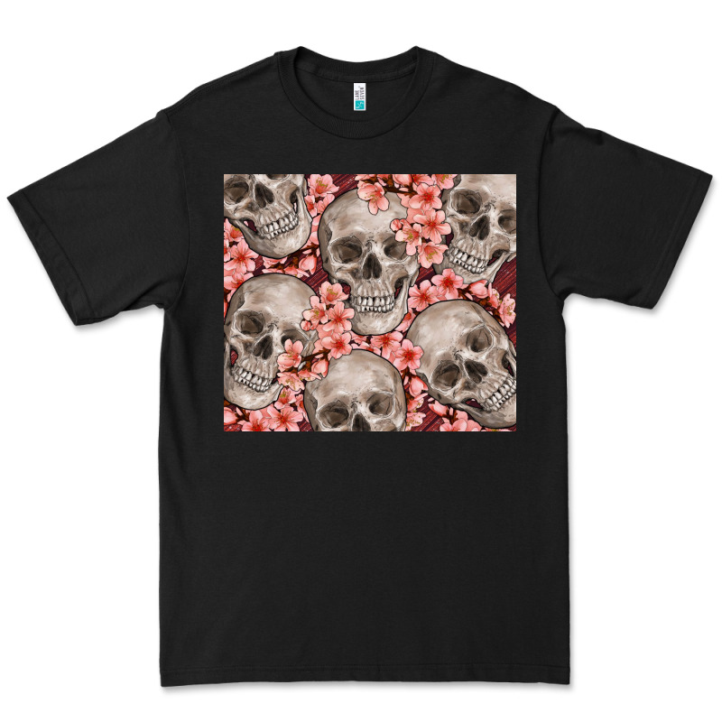 Skulls And Flowers Premium Tee by TumblerDesignByShophia | Teevron