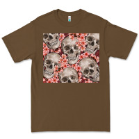 Cacao skulls and flowers Premium Tee - TumblerDesignByShophia