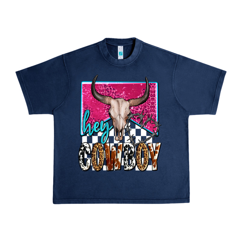 Western Hey Cowboy Urban Heavy Tee by OliviaCreatesArt | Teevron